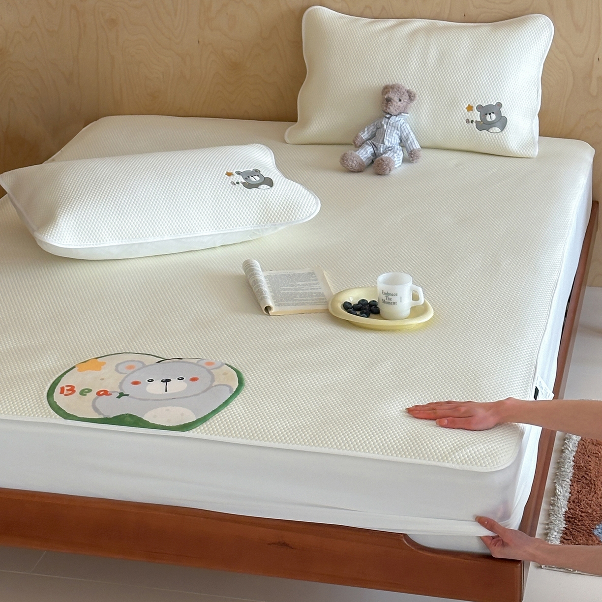 91家纺网 家纺一手货源 找家纺 （总）三味舒屋 2026新款果味凉豆系列PE凉豆豆床笠款软席席子