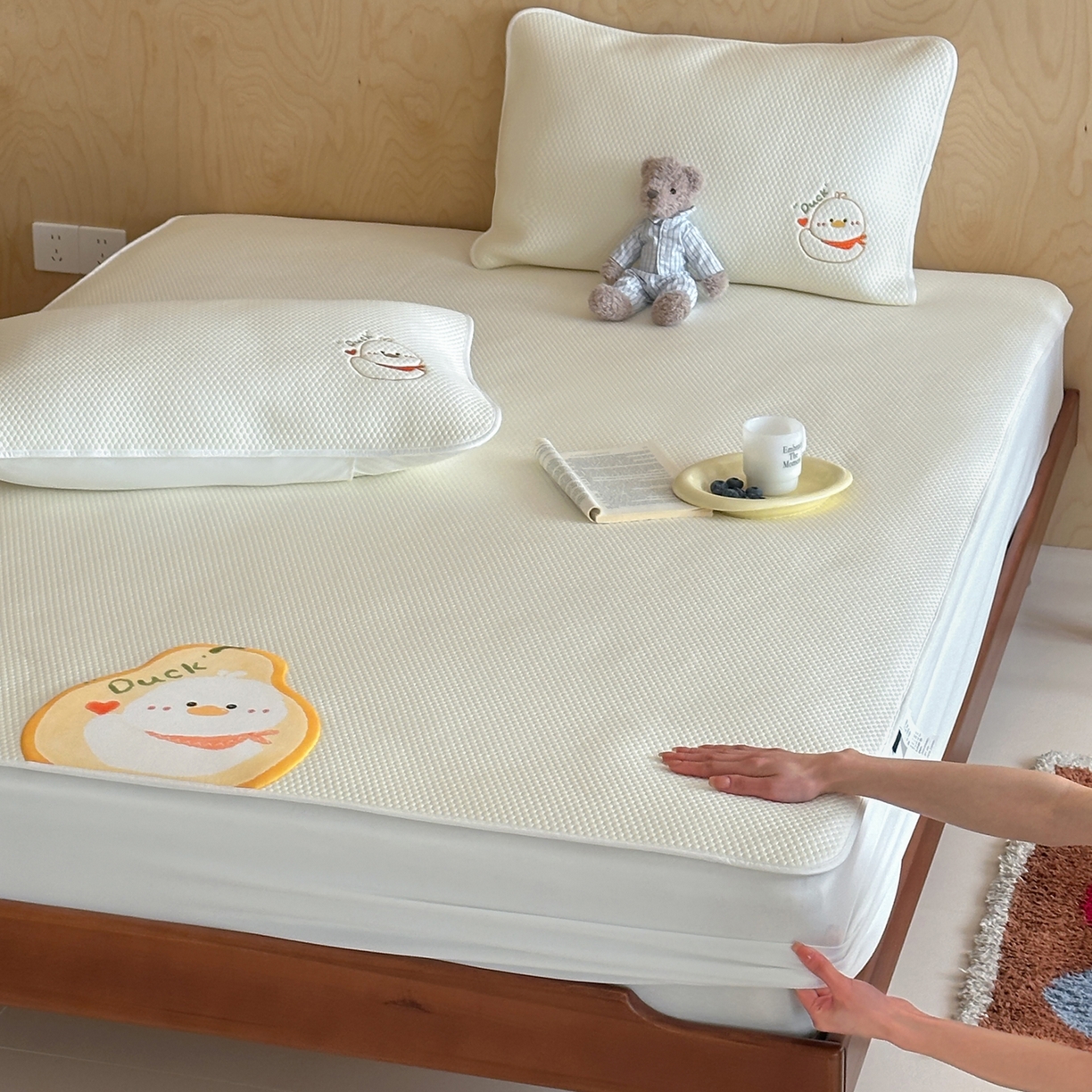 91家纺网 家纺一手货源 找家纺 （总）三味舒屋 2026新款果味凉豆系列PE凉豆豆床笠款软席席子