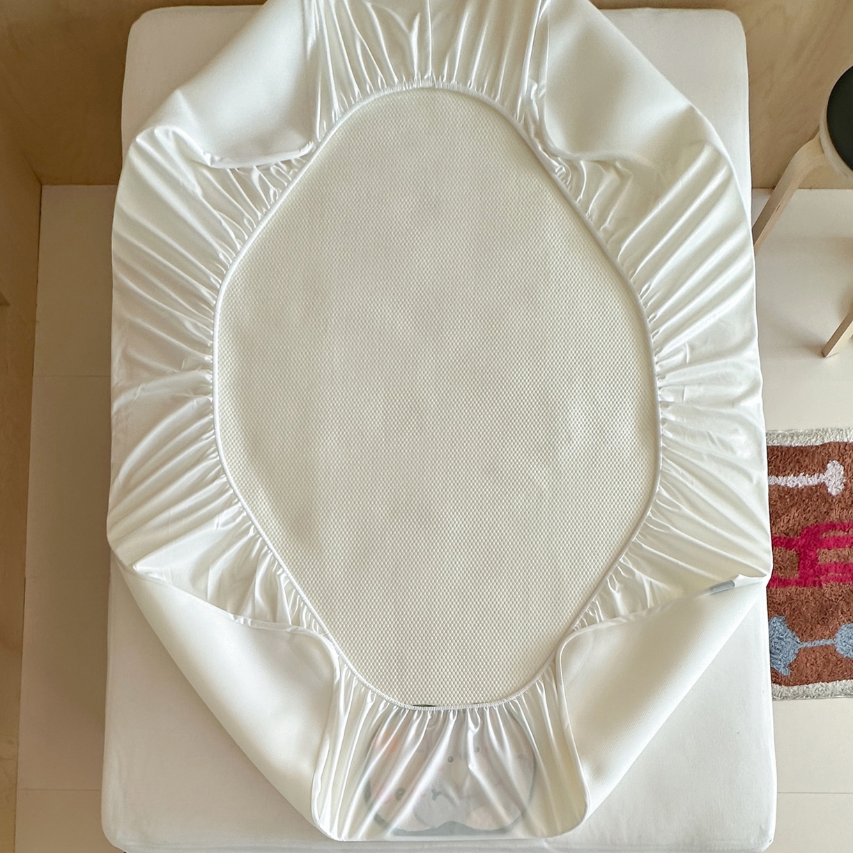 91家纺网 家纺一手货源 找家纺 三味舒屋 2026新款果味凉豆系列PE凉豆豆床笠款软席席子 果小熊