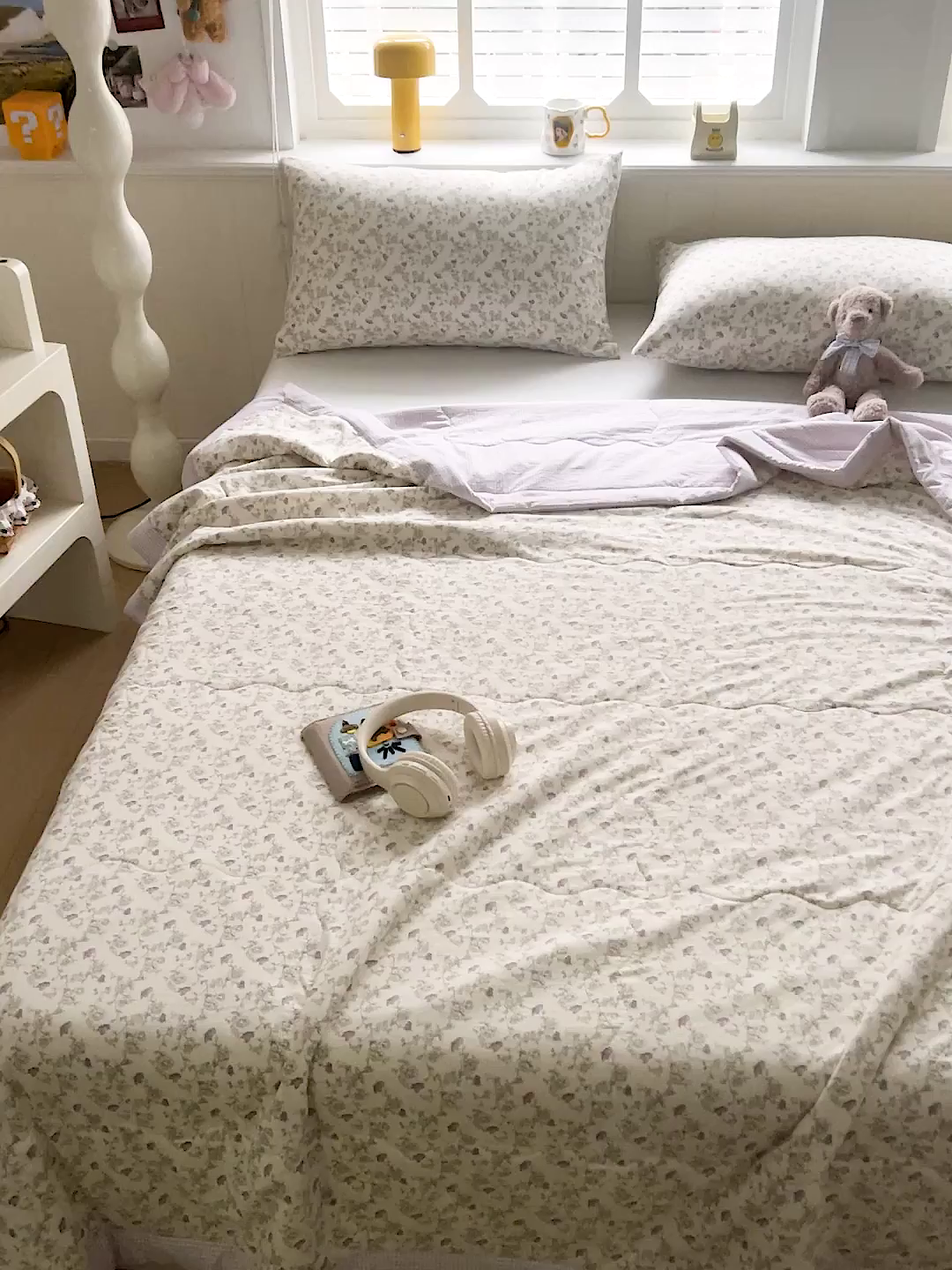 91家纺网 家纺一手货源 找家纺 十里居 2026新款A类水洗棉棉花夏凉被 铃兰紫