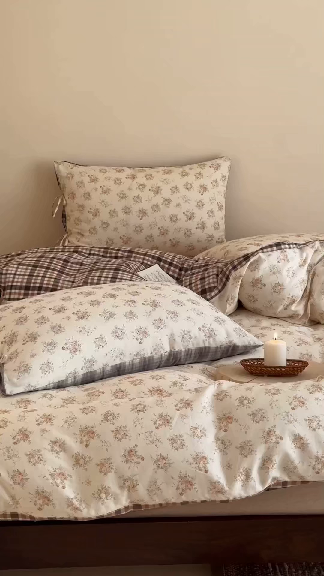 91家纺网 家纺一手货源 找家纺 旷野 2026新款简约精致全棉纯棉水洗棉四件套-松间花信系列 松间花信-海盐蓝