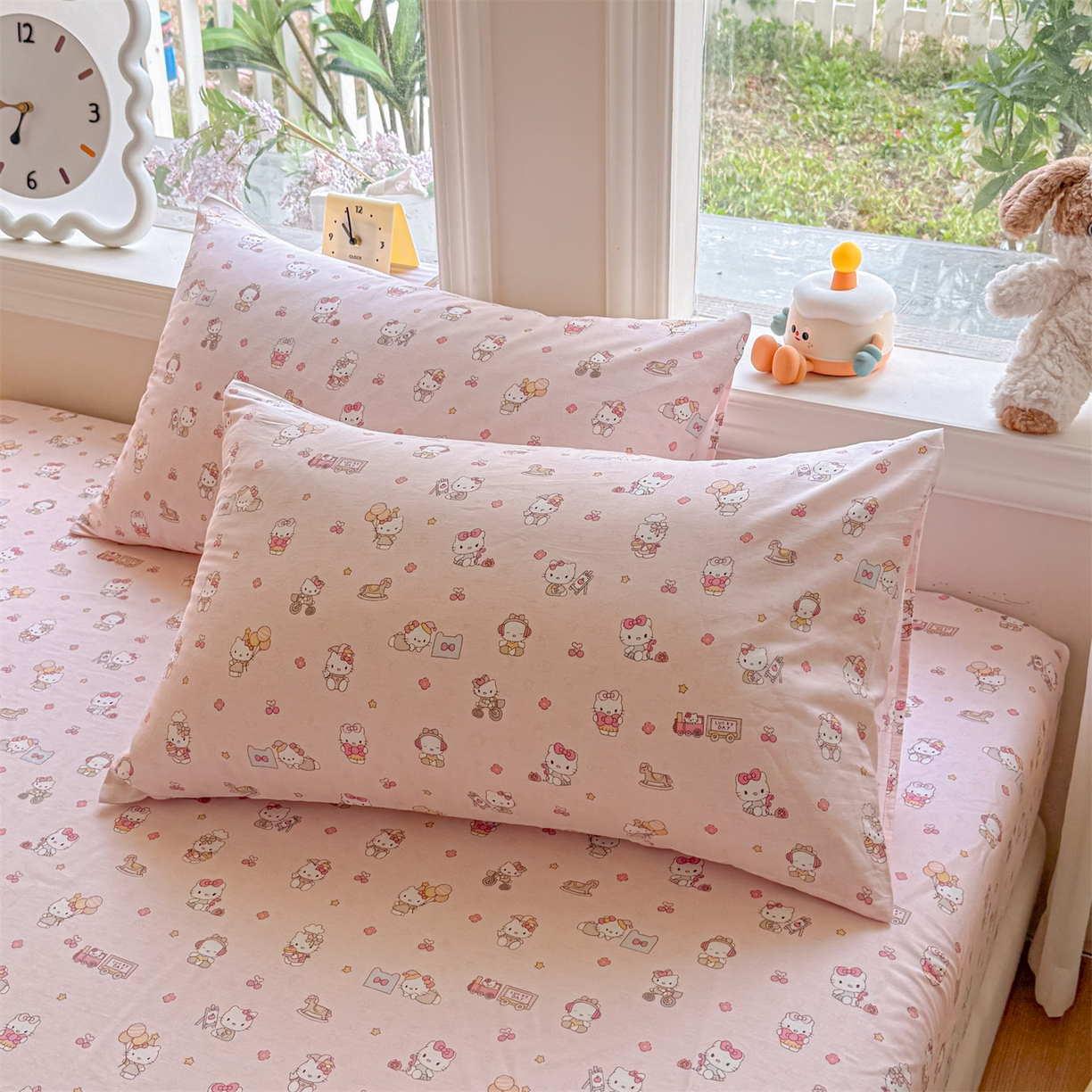 91家纺网 家纺一手货源 找家纺 女子家纺 2026新款全棉印花四件套系列 呆萌乐园