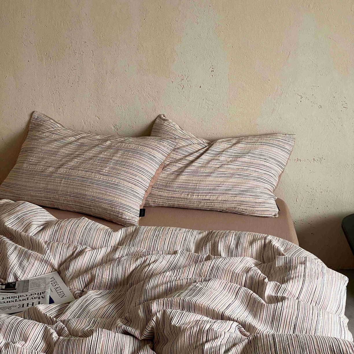 91家纺网 家纺一手货源 找家纺 （总）旷野 2026新款棉麻侘寂风肌理感提花四件套-森川