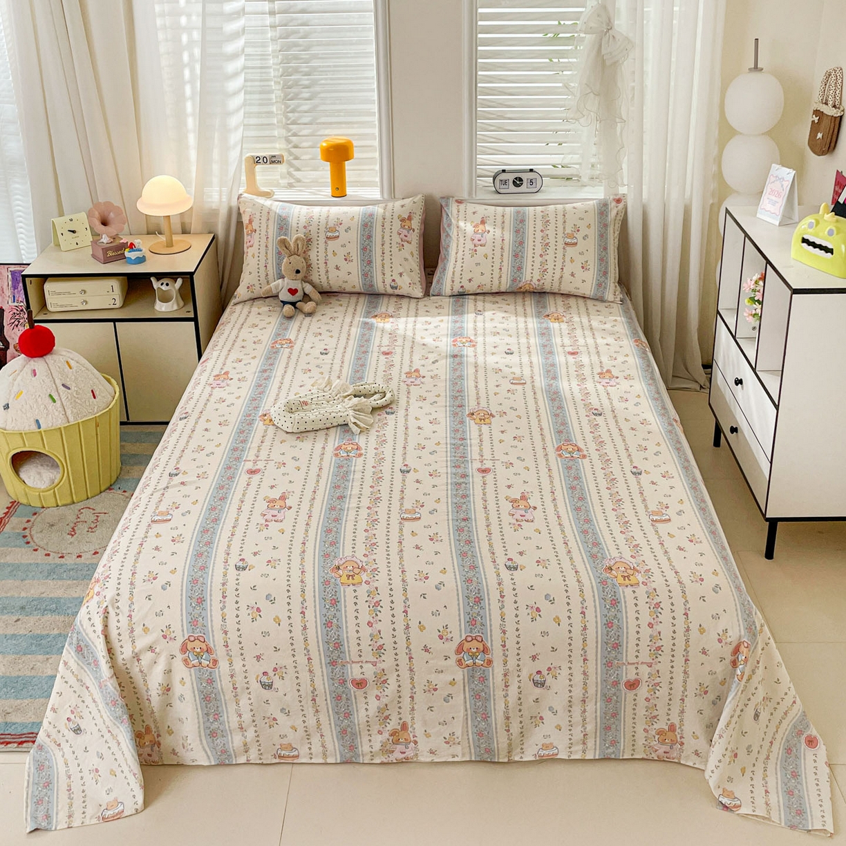 91家纺网 家纺一手货源 找家纺 （总）纽缦家纺 2026新款A类105g四件套古法水洗棉单床单床单单件