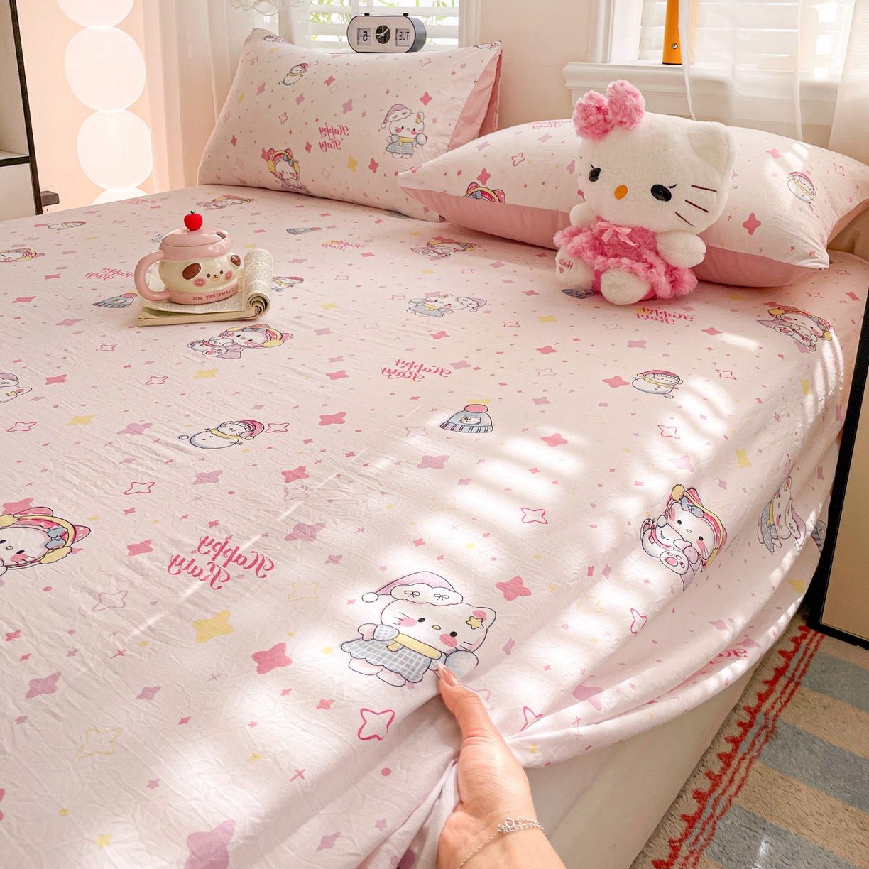 91家纺网 家纺一手货源 找家纺 纽缦家纺 2026新款A类105g四件套古法水洗棉单床单床单单件 安娜