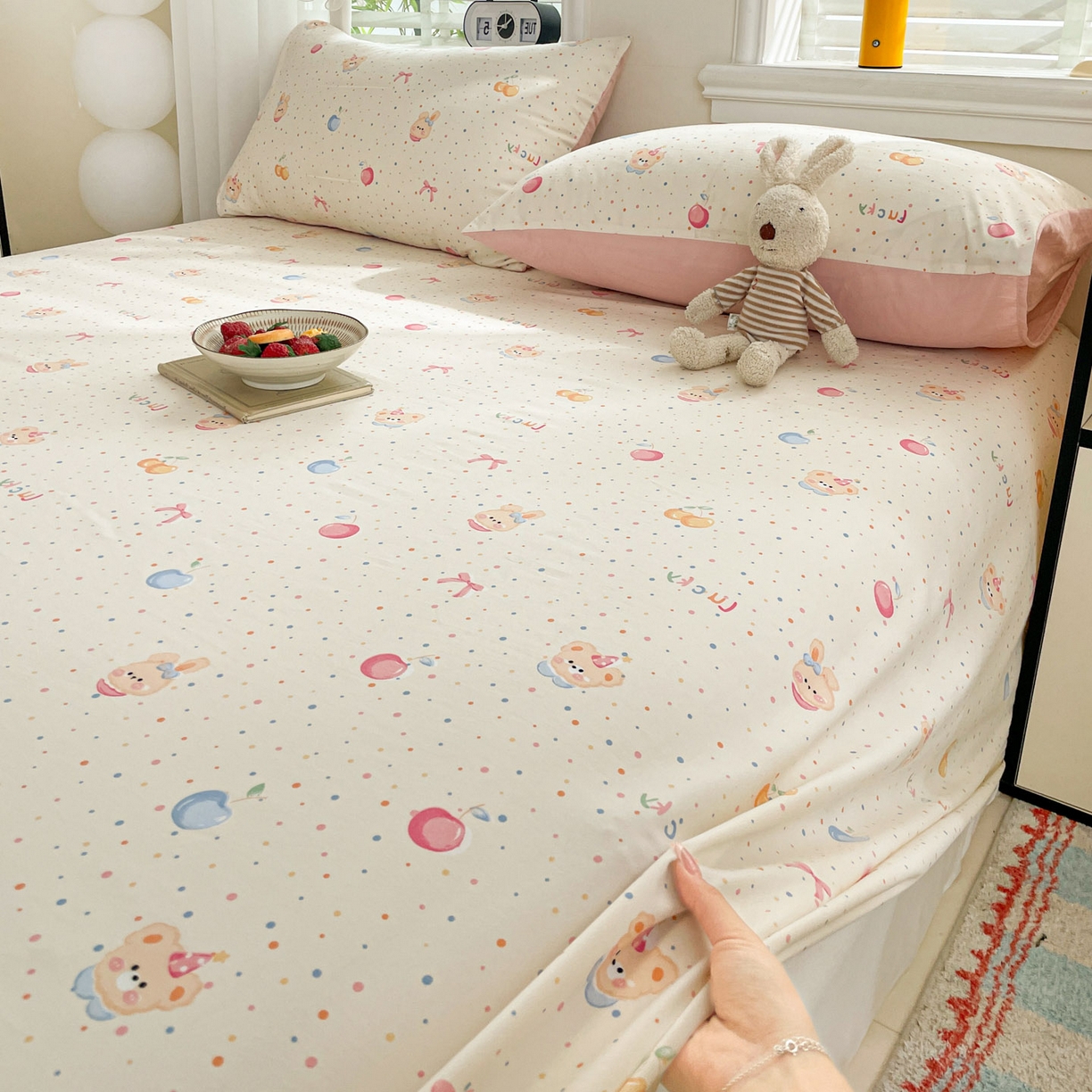 91家纺网 家纺一手货源 找家纺 纽缦家纺 2026新款A类105g四件套古法水洗棉单床单床单单件 乐淘