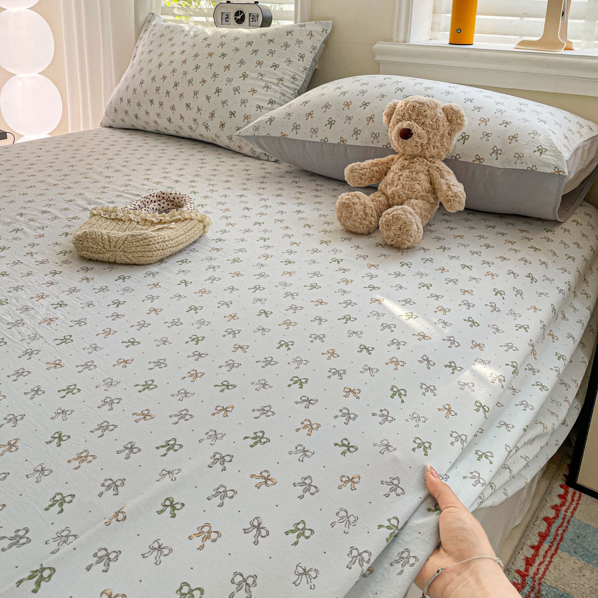 91家纺网 家纺一手货源 找家纺 纽缦家纺 2026新款A类105g四件套古法水洗棉单床单床单单件 铃兰兰