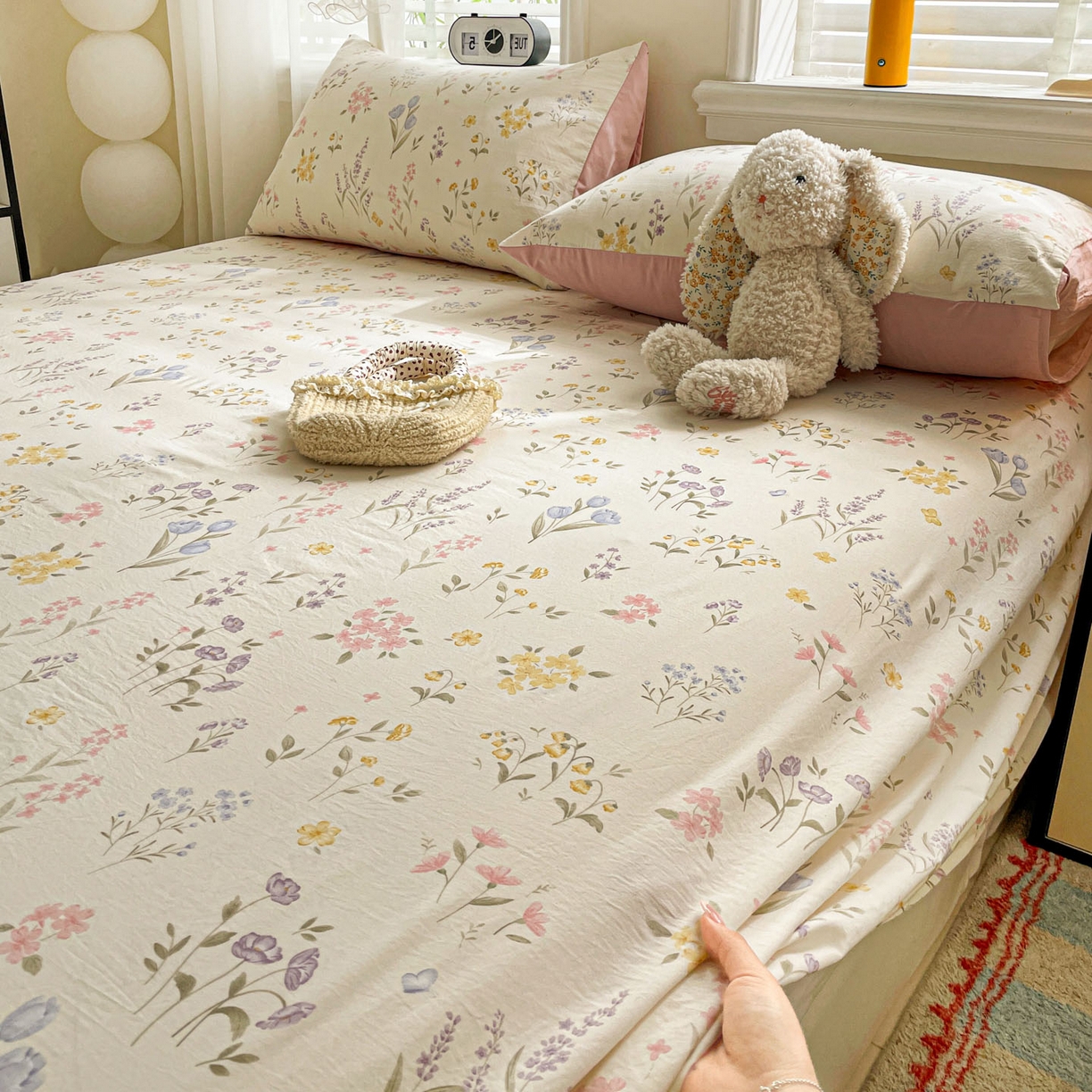 91家纺网 家纺一手货源 找家纺 纽缦家纺 2026新款A类105g四件套古法水洗棉单床单床单单件 聆风