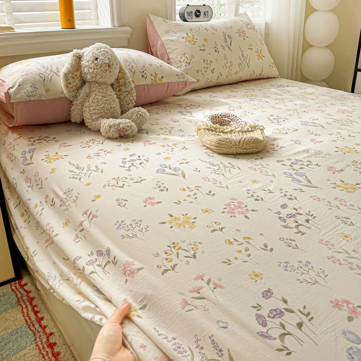 91家纺网 家纺一手货源 找家纺 纽缦家纺 2026新款A类105g四件套古法水洗棉单床单床单单件 聆风