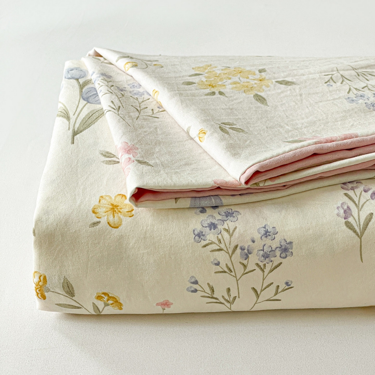 91家纺网 家纺一手货源 找家纺 纽缦家纺 2026新款A类105g四件套古法水洗棉单床单床单单件 聆风