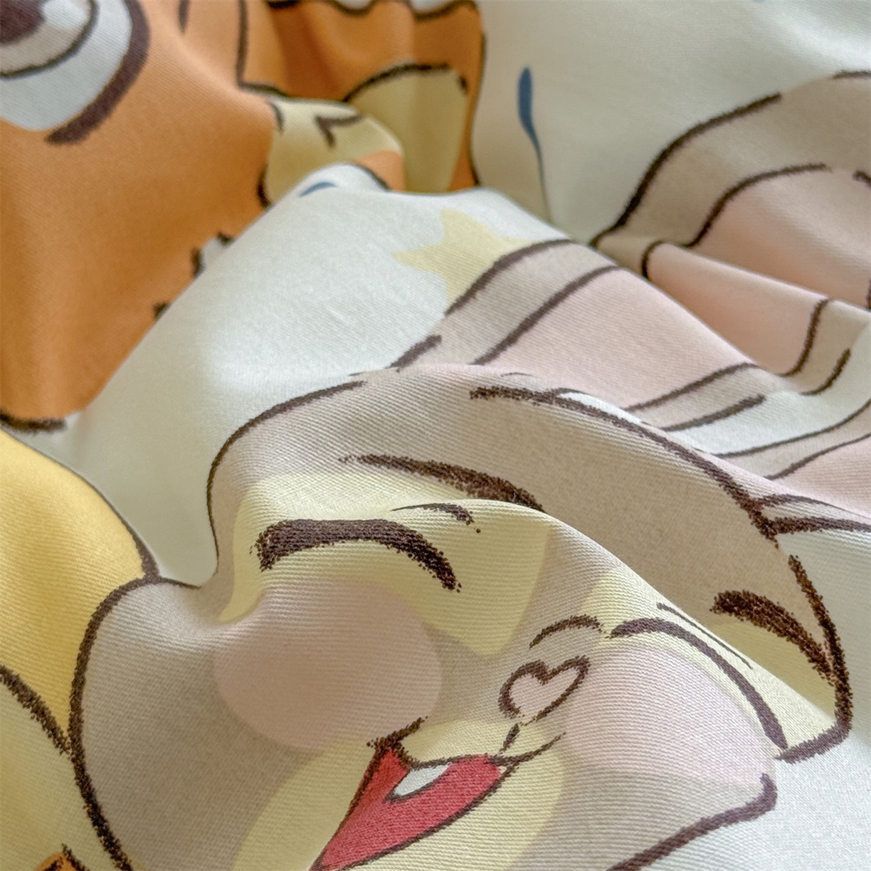 91家纺网 家纺一手货源 找家纺 女子家纺 2026新款全棉印花四件套系列 萌趣