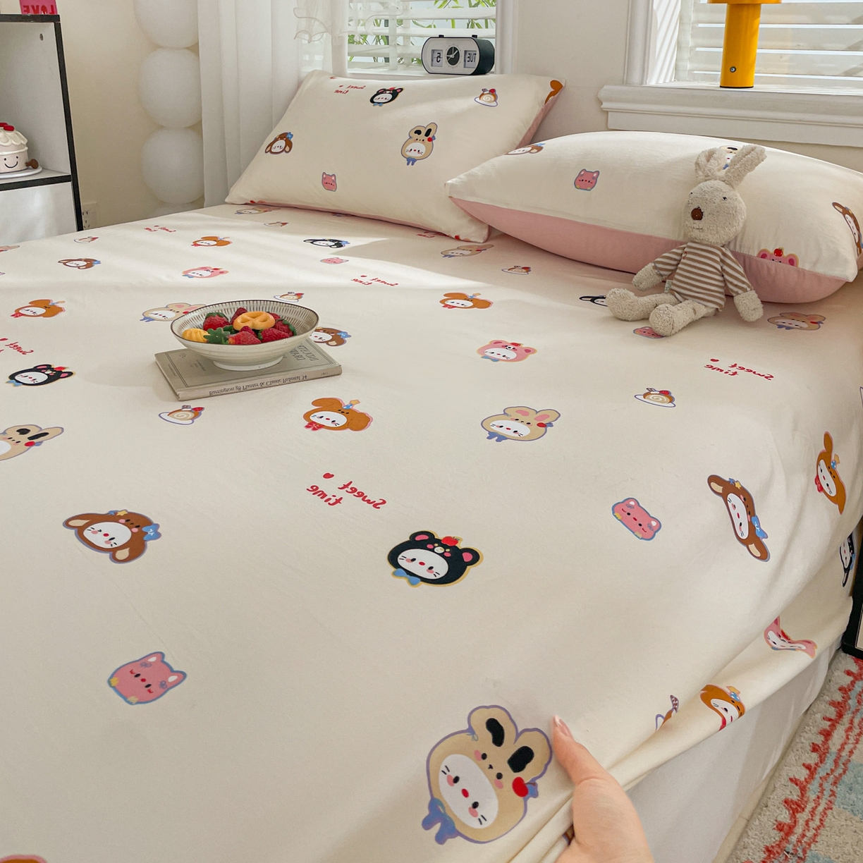 91家纺网 家纺一手货源 找家纺 纽缦家纺 2026新款A类105g四件套古法水洗棉单床单床单单件 慕尼