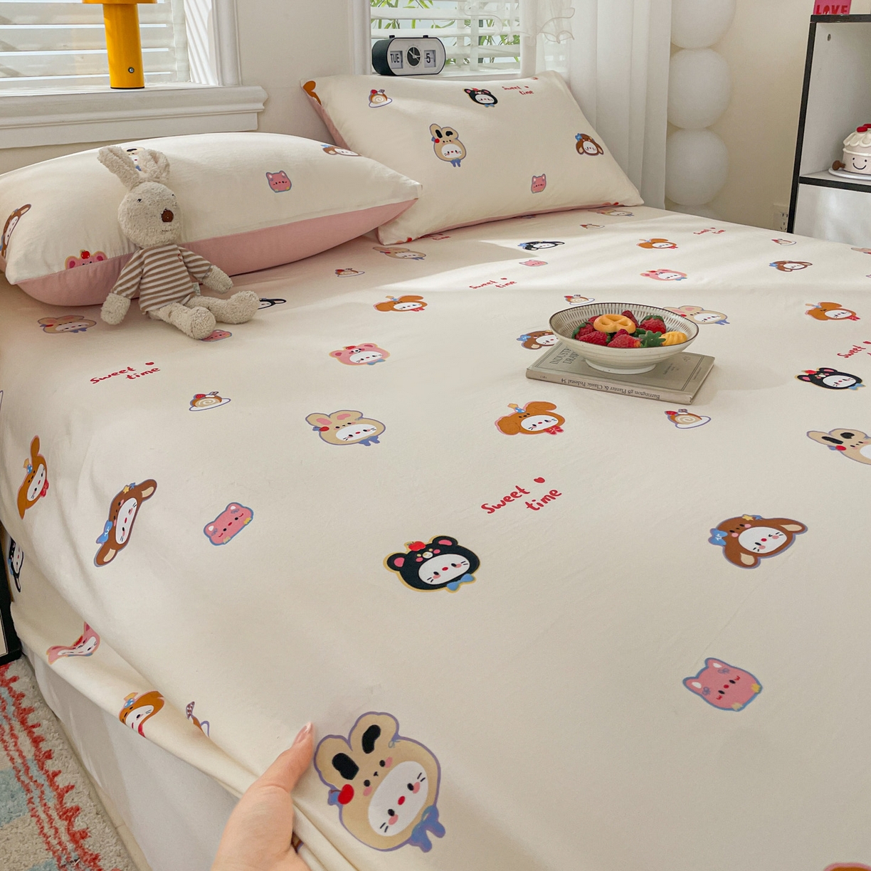 91家纺网 家纺一手货源 找家纺 纽缦家纺 2026新款A类105g四件套古法水洗棉单床单床单单件 慕尼