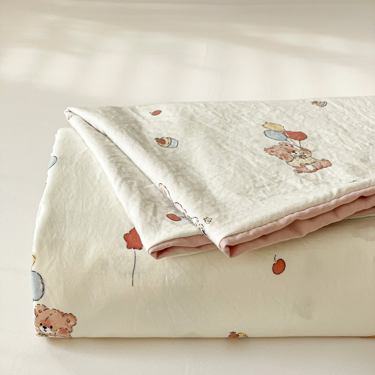 91家纺网 家纺一手货源 找家纺 纽缦家纺 2026新款A类105g四件套古法水洗棉单床单床单单件 小飞象