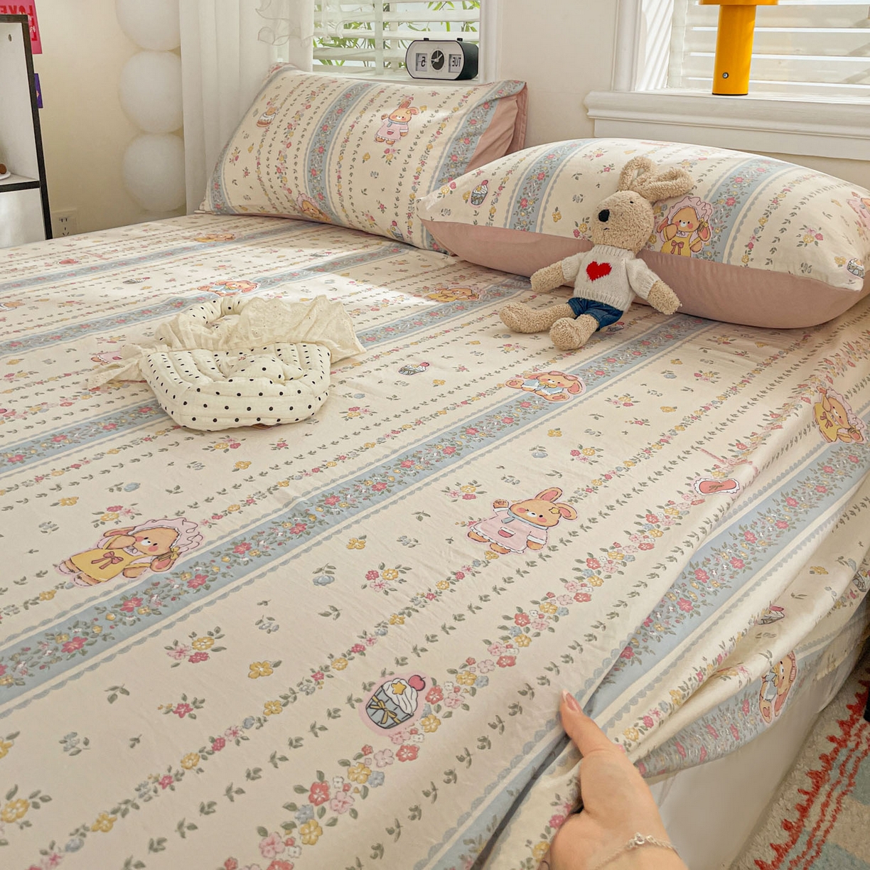 91家纺网 家纺一手货源 找家纺 纽缦家纺 2026新款A类105g四件套古法水洗棉单床单床单单件 幸运狗