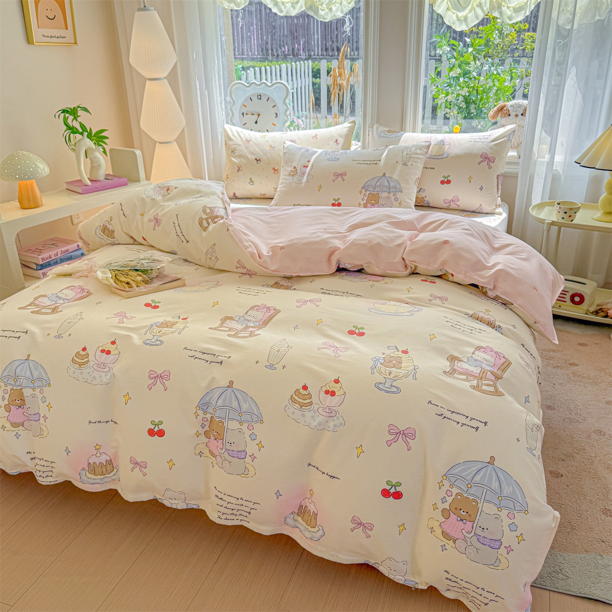 91家纺网 家纺一手货源 找家纺 女子家纺 2026新款全棉印花四件套系列 童年趣宝