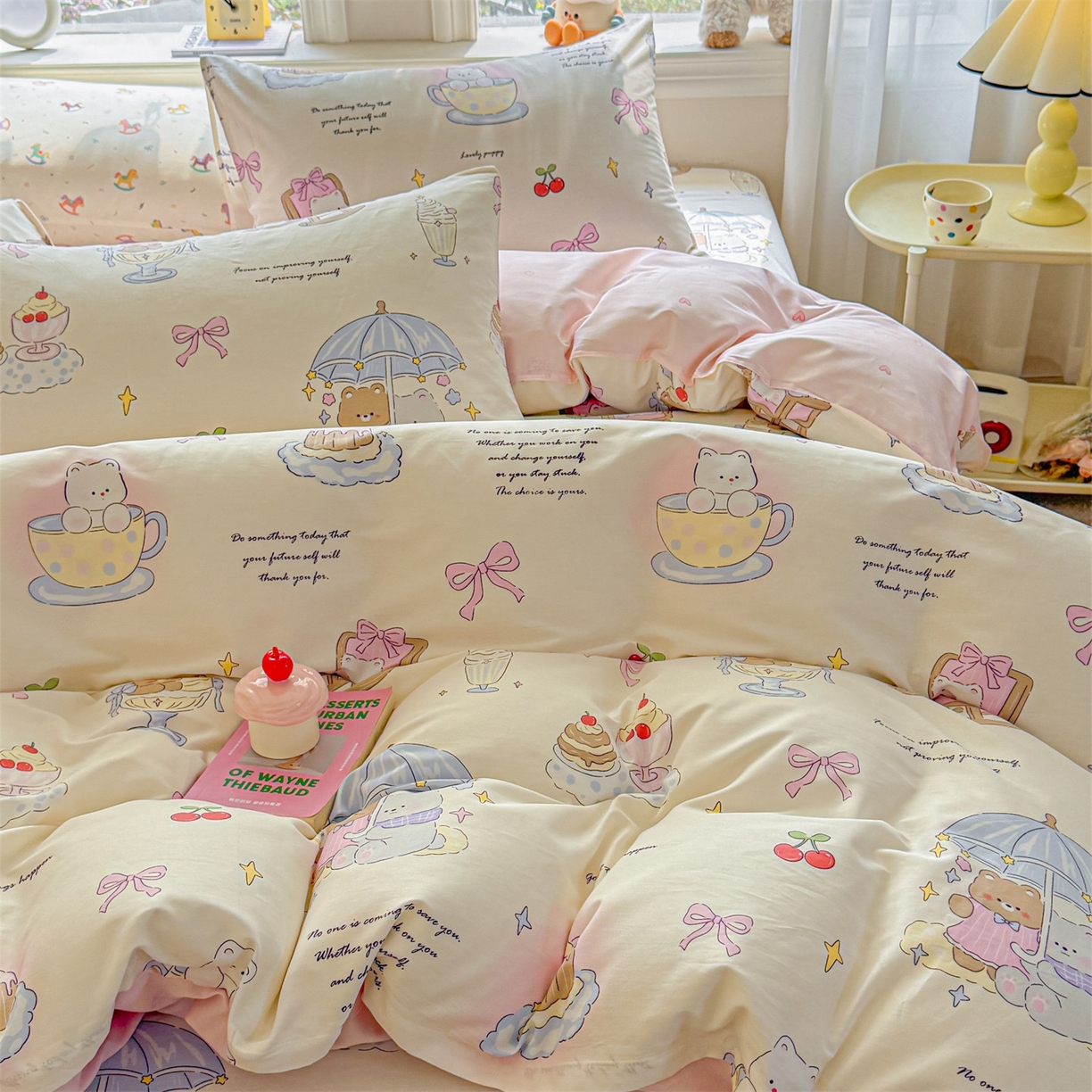 91家纺网 家纺一手货源 找家纺 女子家纺 2026新款全棉印花四件套系列 童年趣宝