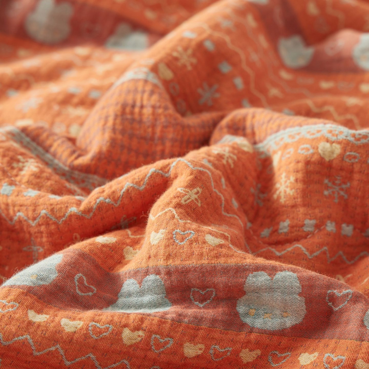 91家纺网 家纺一手货源 找家纺 （总）睡棉坊 2026新款全棉色织提花双层纱夏被全棉夏凉被里外全棉天然棉花被