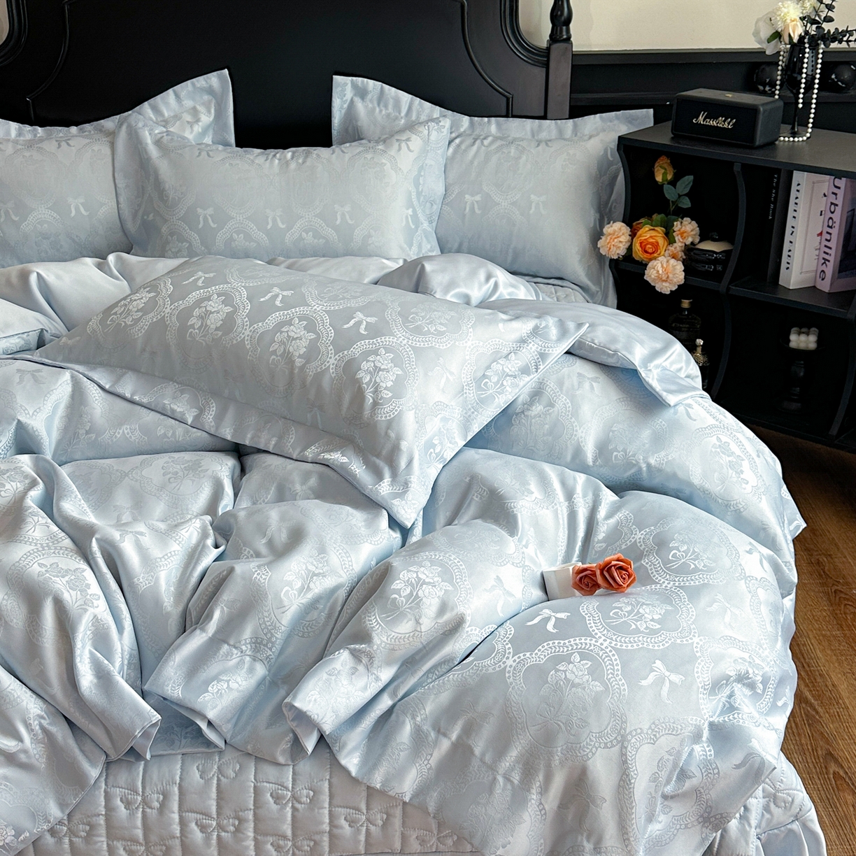 91家纺网 家纺一手货源 找家纺 （总）提花大世界 2026新款简奢被套款水洗真丝天丝提花丝滑床单床盖四件套