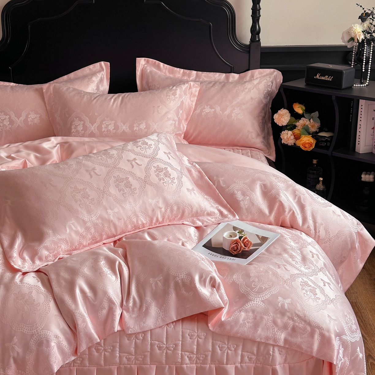 91家纺网 家纺一手货源 找家纺 （总）提花大世界 2026新款简奢被套款水洗真丝天丝提花丝滑床单床盖四件套