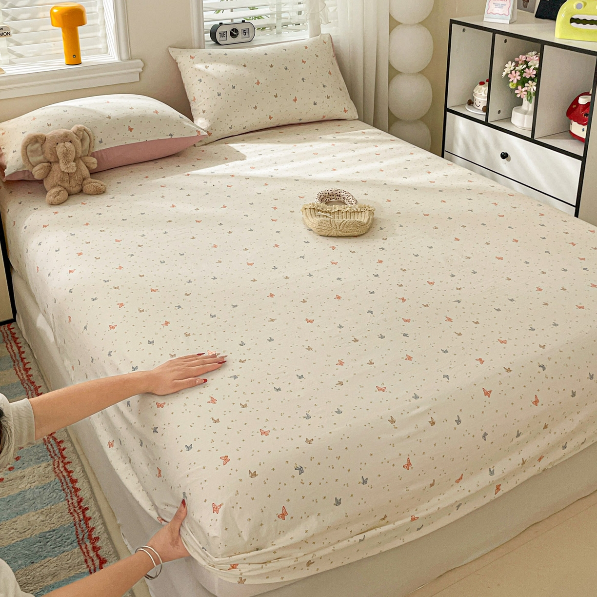 91家纺网 家纺一手货源 找家纺 （总）纽缦家纺 2026新款A类105g四件套古法水洗棉单床笠单品床笠床笠单件