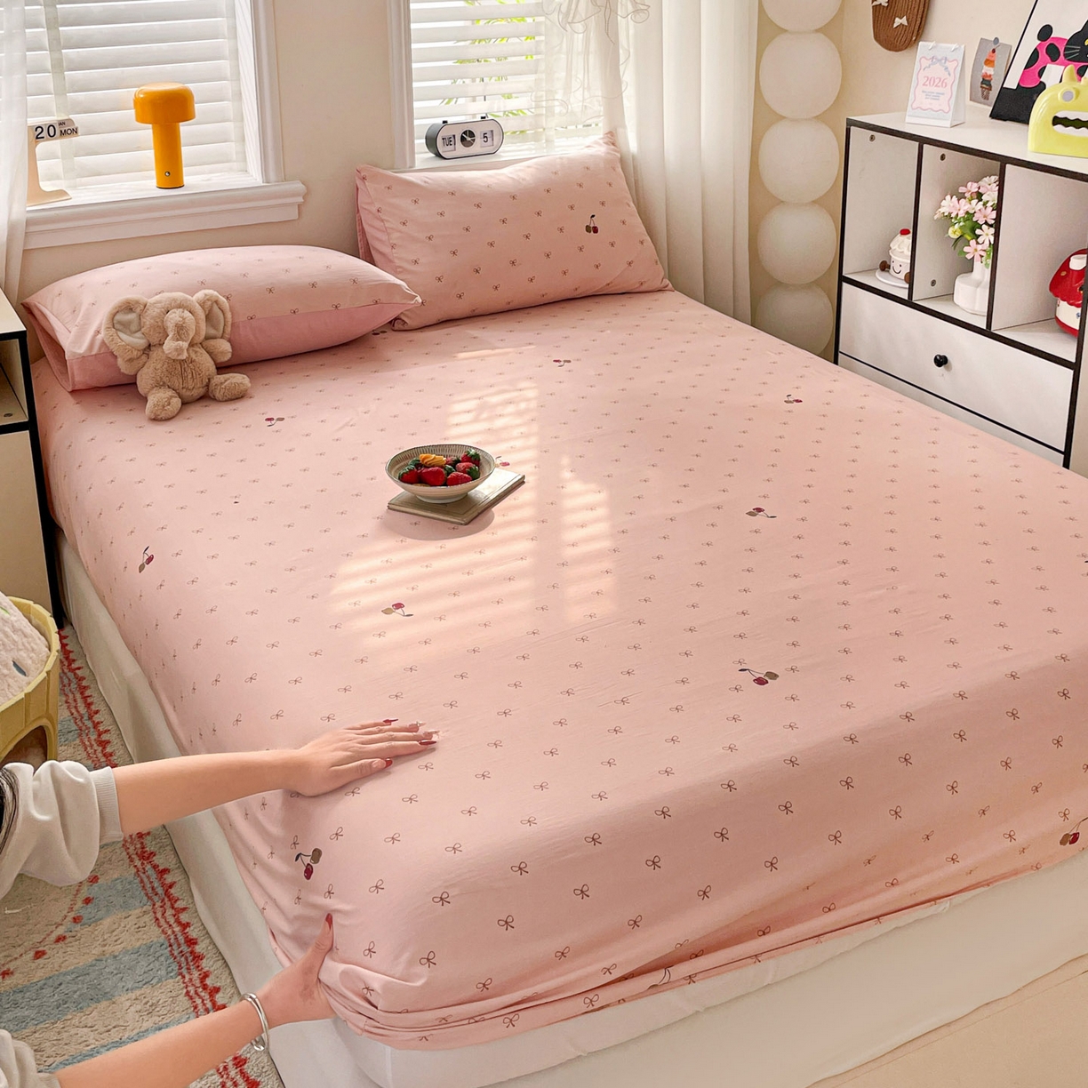 91家纺网 家纺一手货源 找家纺 （总）纽缦家纺 2026新款A类105g四件套古法水洗棉单床笠单品床笠床笠单件