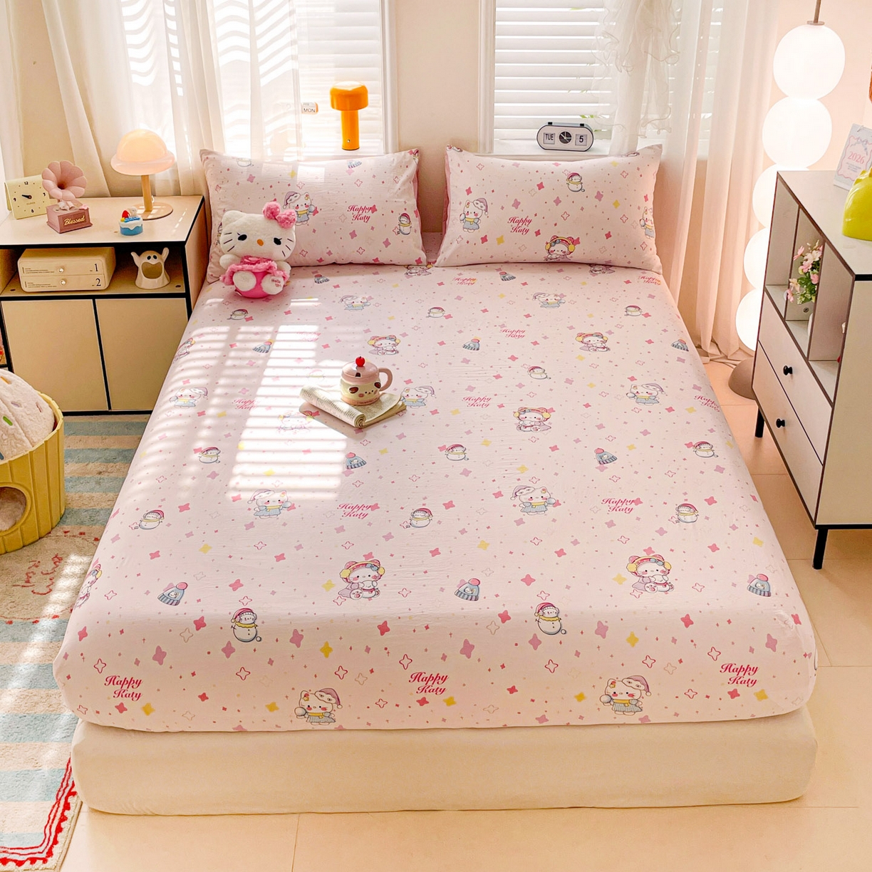 91家纺网 家纺一手货源 找家纺 纽缦家纺 2026新款A类105g四件套古法水洗棉单床笠单品床笠床笠单件 安娜