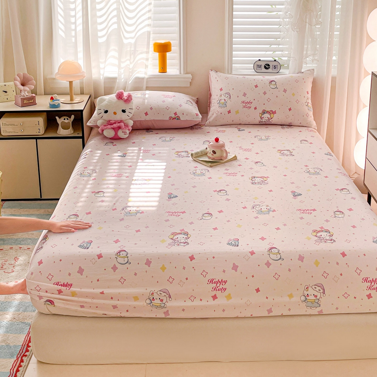 91家纺网 家纺一手货源 找家纺 纽缦家纺 2026新款A类105g四件套古法水洗棉单床笠单品床笠床笠单件 安娜