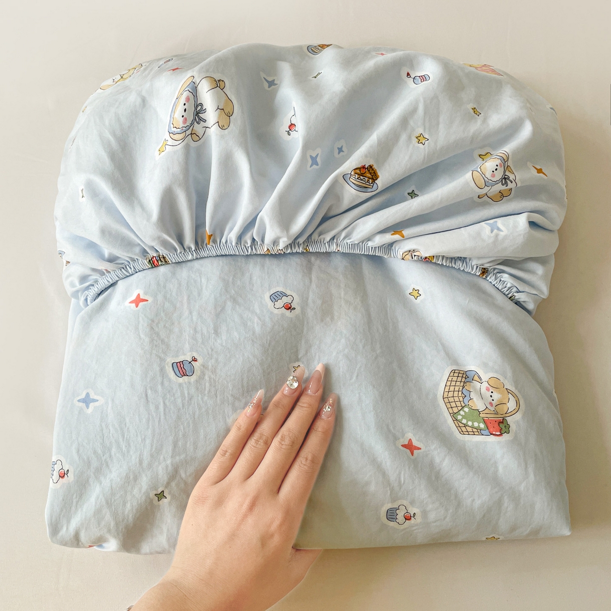 91家纺网 家纺一手货源 找家纺 纽缦家纺 2026新款A类105g四件套古法水洗棉单床笠单品床笠床笠单件 安琪拉