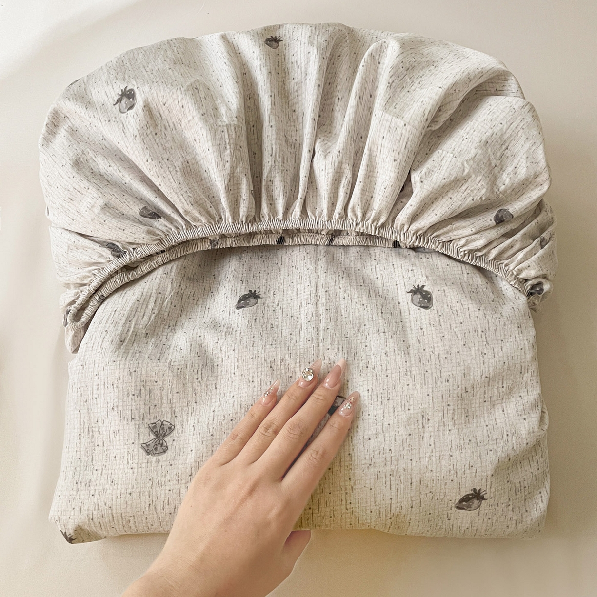 91家纺网 家纺一手货源 找家纺 纽缦家纺 2026新款A类105g四件套古法水洗棉单床笠单品床笠床笠单件 初春灰