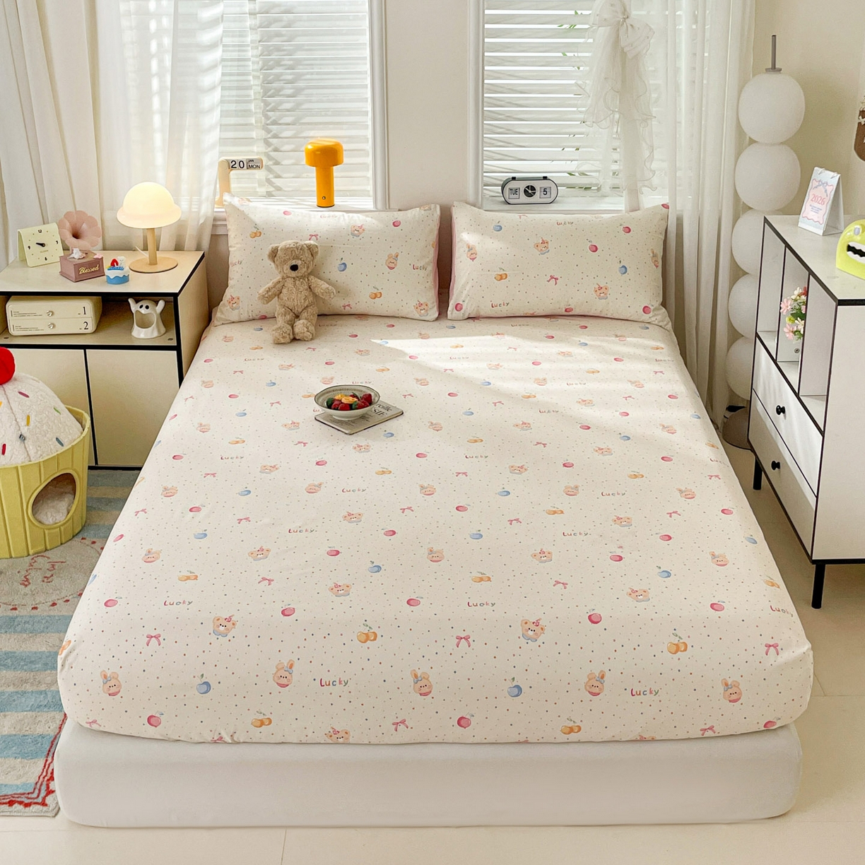 91家纺网 家纺一手货源 找家纺 纽缦家纺 2026新款A类105g四件套古法水洗棉单床笠单品床笠床笠单件 乐淘