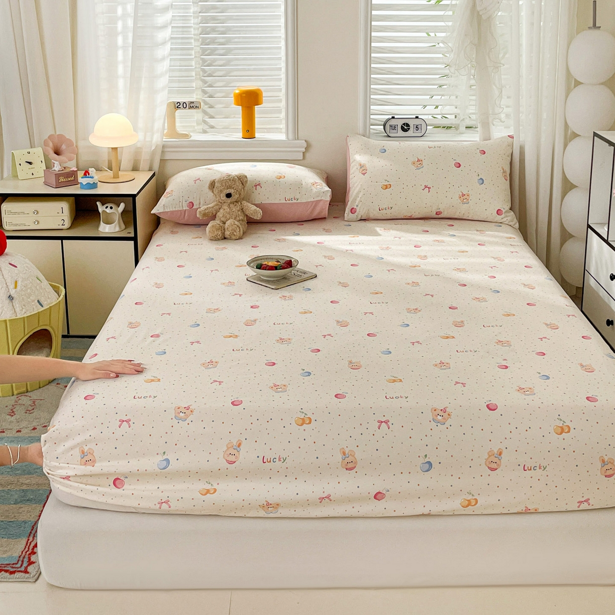 91家纺网 家纺一手货源 找家纺 纽缦家纺 2026新款A类105g四件套古法水洗棉单床笠单品床笠床笠单件 乐淘