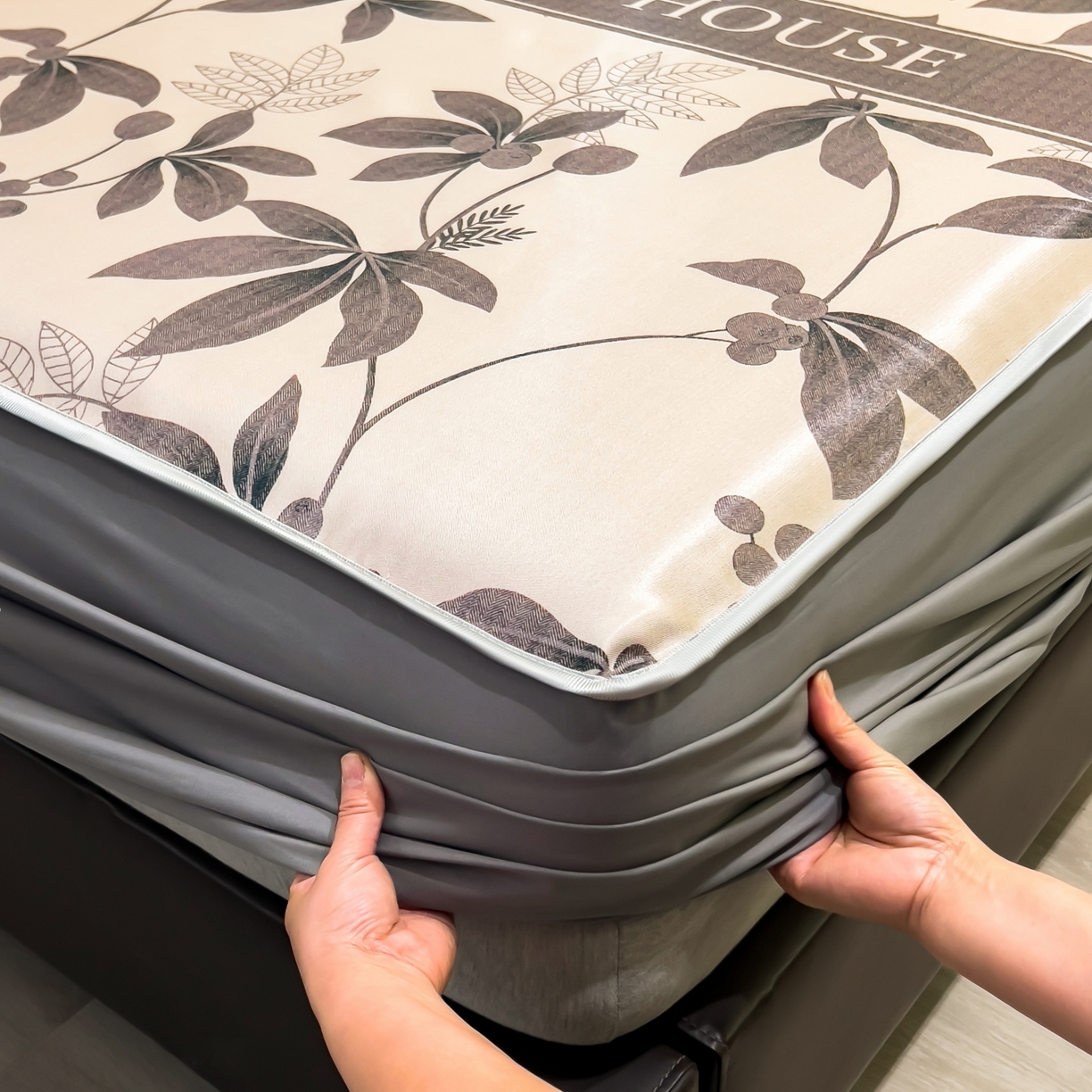 91家纺网 家纺一手货源 找家纺 （总）柏薇 2026新款数码印花超级凉感席床笠款