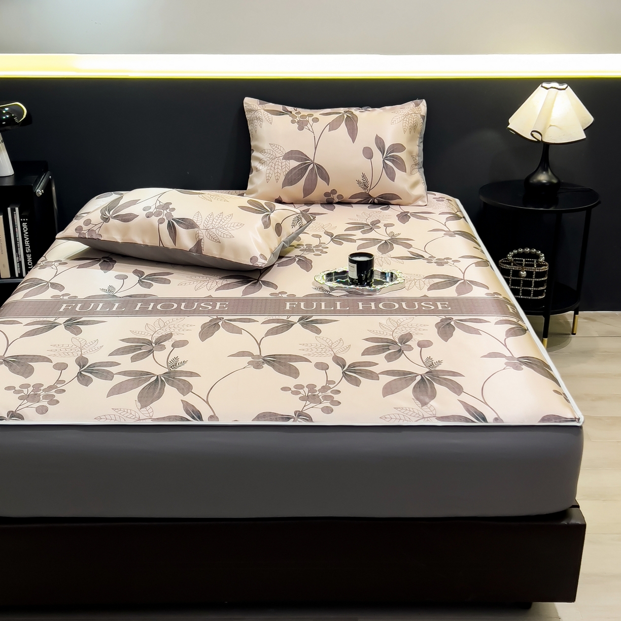 91家纺网 家纺一手货源 找家纺 （总）柏薇 2026新款数码印花超级凉感席床笠款