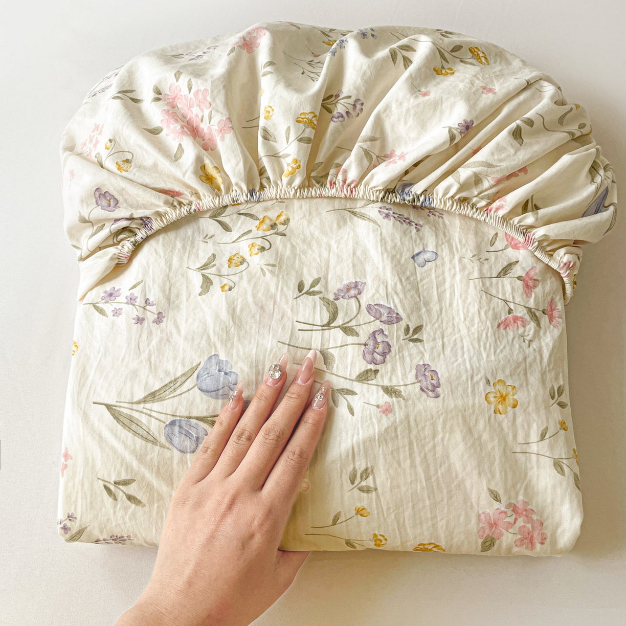 91家纺网 家纺一手货源 找家纺 纽缦家纺 2026新款A类105g四件套古法水洗棉单床笠单品床笠床笠单件 聆风