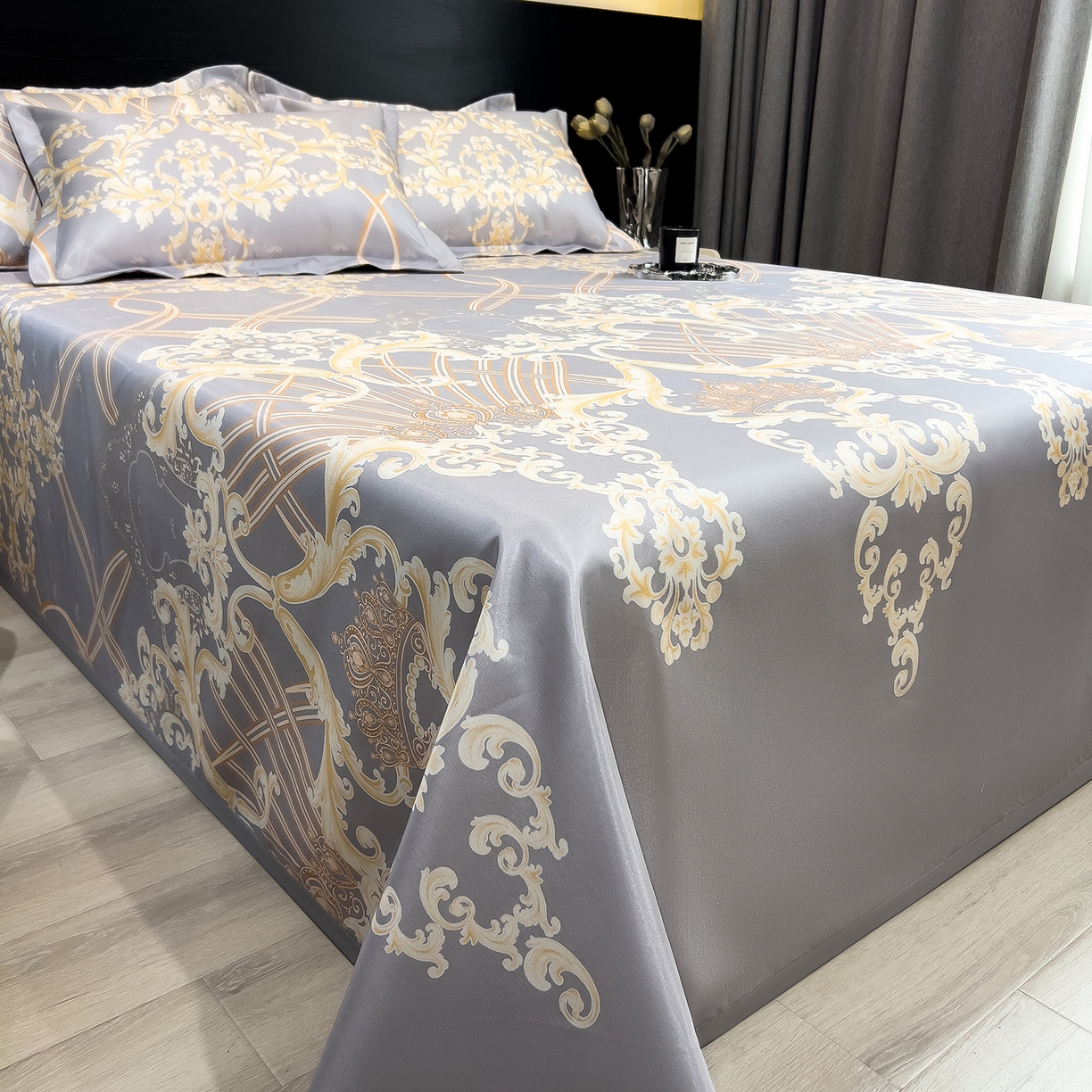 91家纺网 家纺一手货源 找家纺 （总）柏薇 2026新款冰丝凉席床单款凉席三件套系列