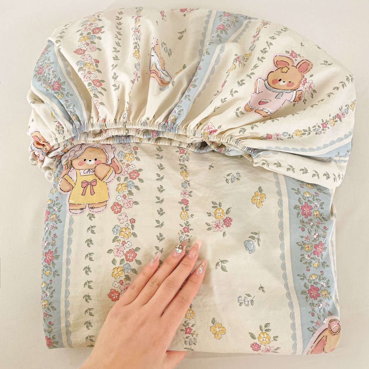 91家纺网 家纺一手货源 找家纺 纽缦家纺 2026新款A类105g四件套古法水洗棉单床笠单品床笠床笠单件 幸运狗