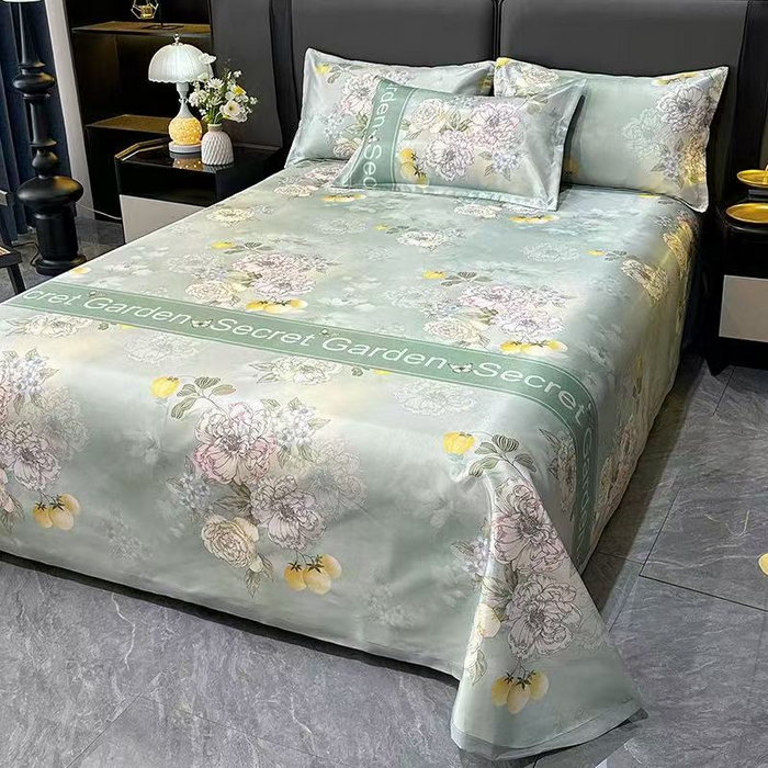 91家纺网 家纺一手货源 找家纺 （总）柏薇 2026新款冰丝凉席床单款凉席三件套系列