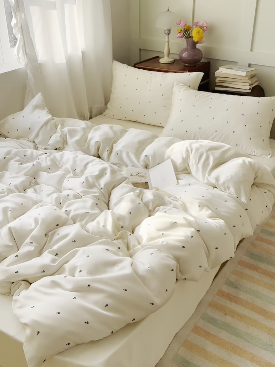 91家纺网 家纺一手货源 找家纺 （总）爱彼家纺 2026新款亲肤印花柔软睡眠床品四件套-冰丝系列