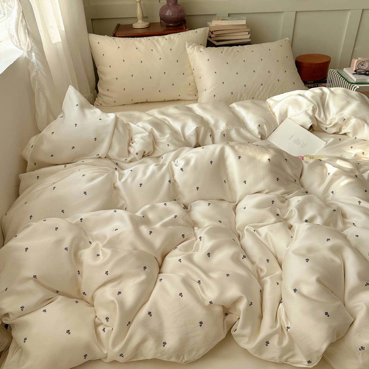 91家纺网 家纺一手货源 找家纺 （总）爱彼家纺 2026新款亲肤印花柔软睡眠床品四件套-冰丝系列