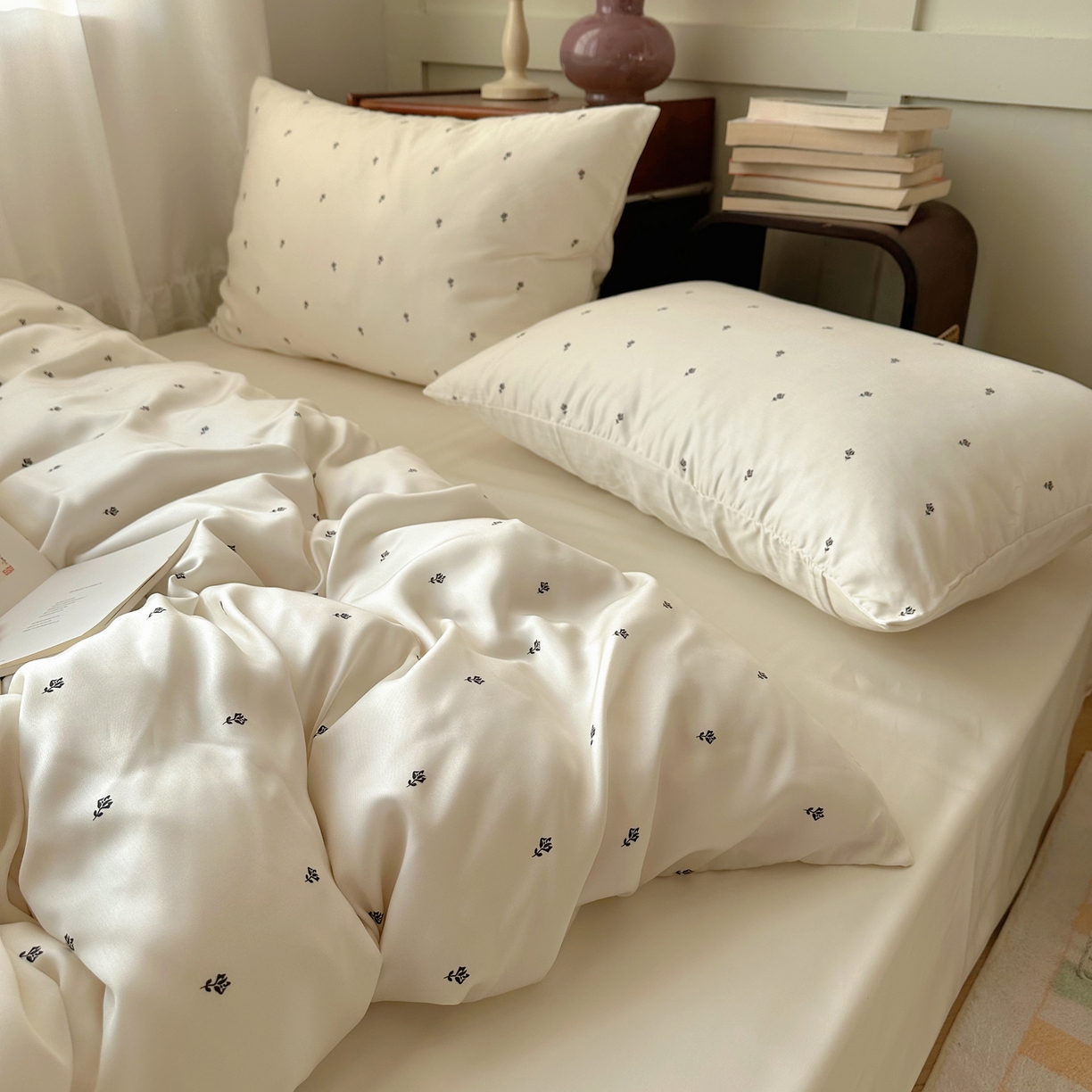 91家纺网 家纺一手货源 找家纺 （总）爱彼家纺 2026新款亲肤印花柔软睡眠床品四件套-冰丝系列
