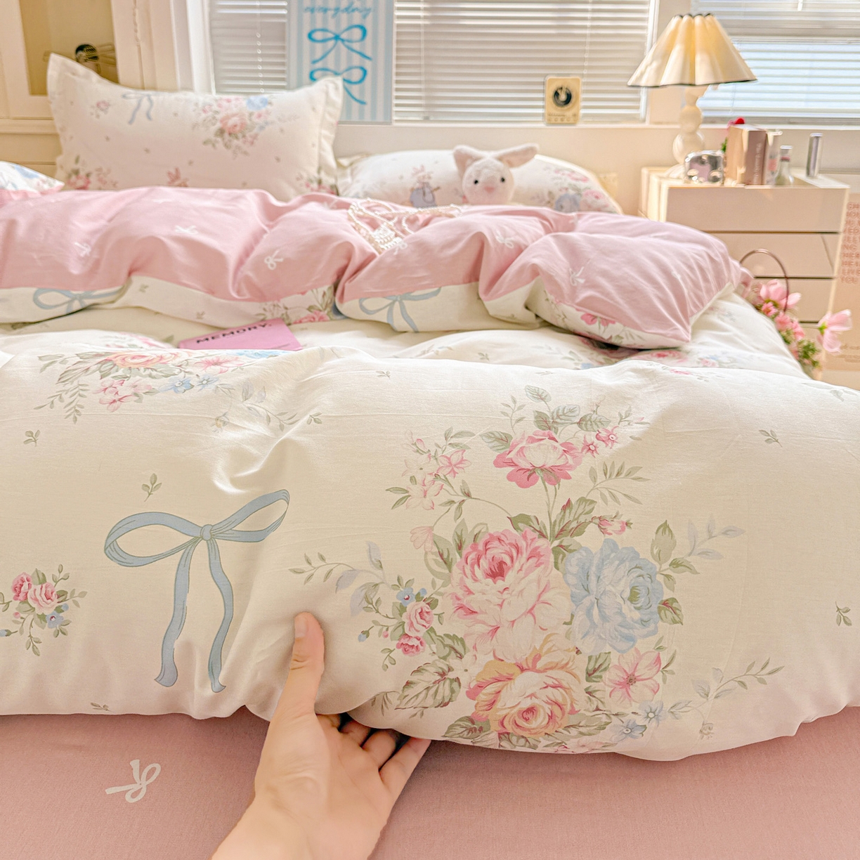 91家纺网 家纺一手货源 找家纺 （总）董成龙家纺 2026春夏新款100%全棉纯棉印花四件套印花卡通系列三件套（喷气工艺）