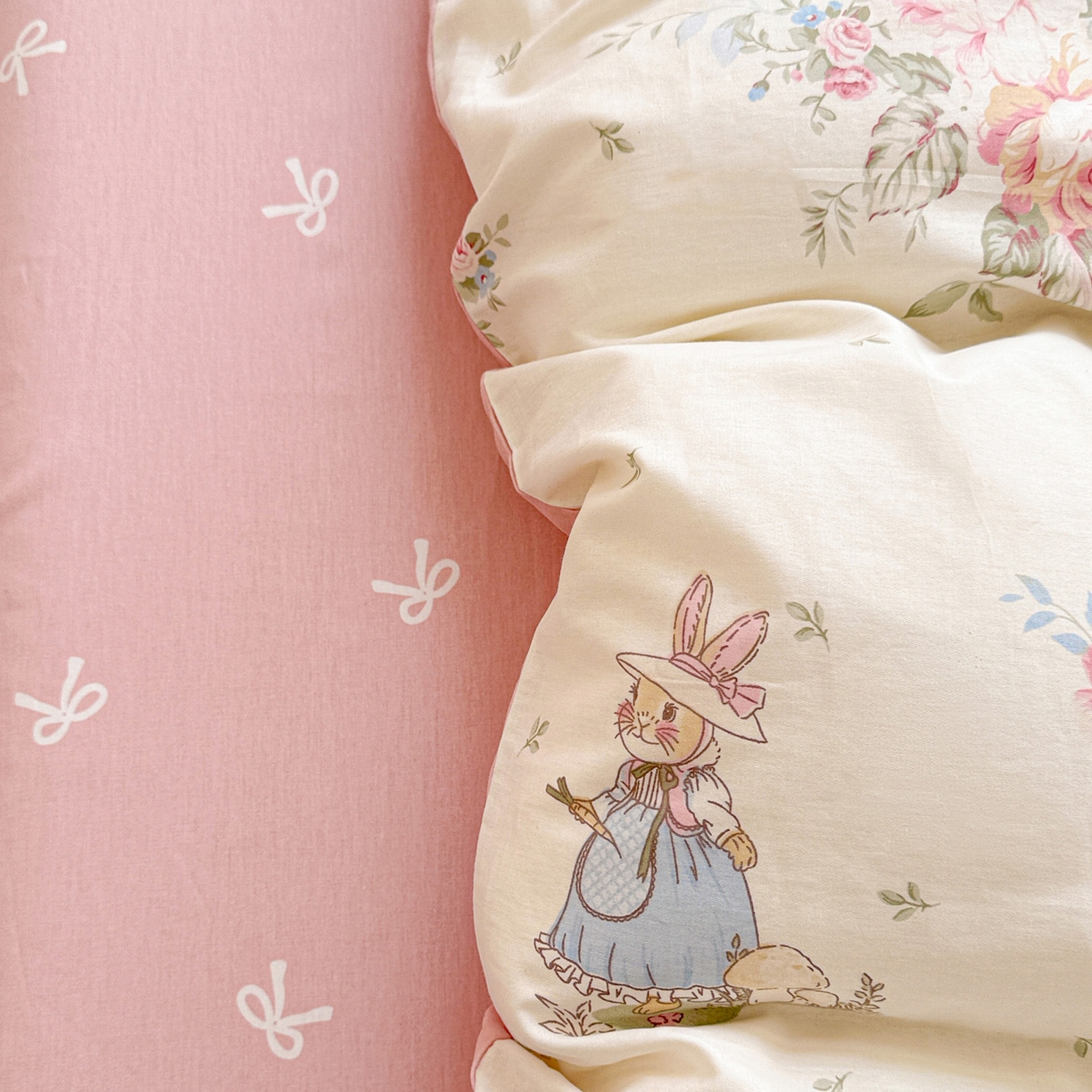 91家纺网 家纺一手货源 找家纺 （总）董成龙家纺 2026春夏新款100%全棉纯棉印花四件套印花卡通系列三件套（喷气工艺）