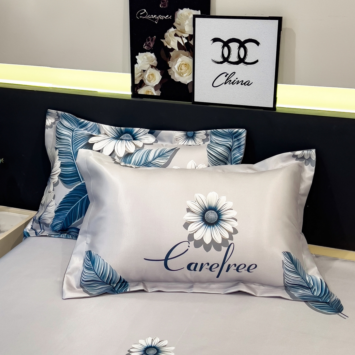 91家纺网 家纺一手货源 找家纺 柏薇 2026新款冰丝凉席床单款凉席三件套系列 森林