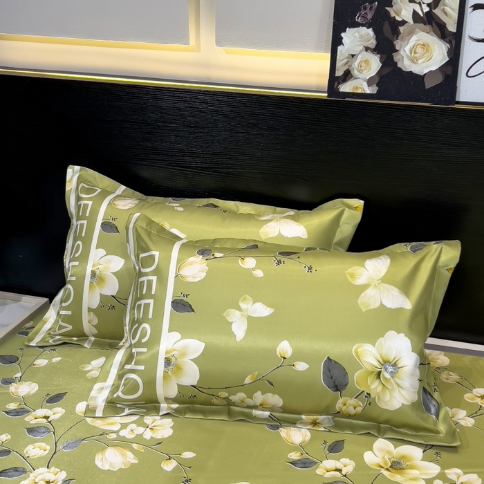 91家纺网 家纺一手货源 找家纺 柏薇 2026新款冰丝凉席床单款凉席三件套系列 小树梨