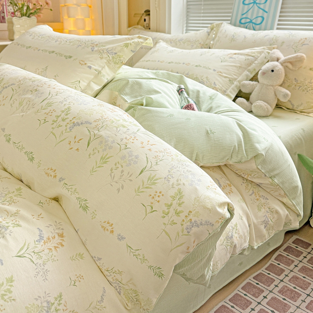 91家纺网 家纺一手货源 找家纺 （总）董成龙家纺 2026春夏新款100%全棉纯棉印花四件套印花卡通系列三件套（喷气工艺）