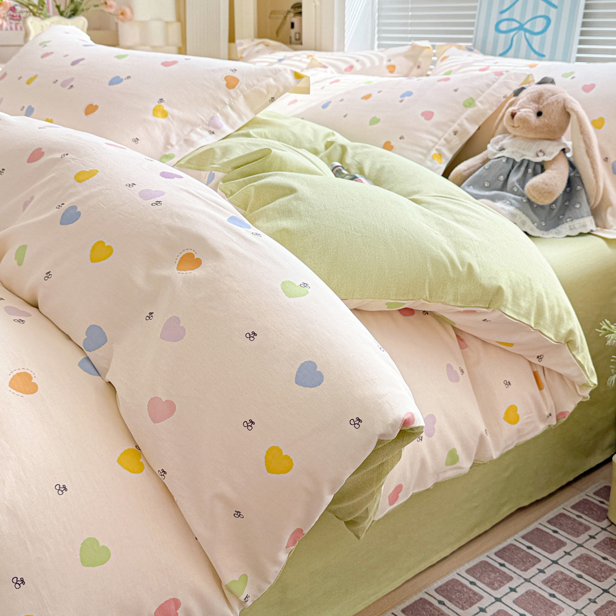 91家纺网 家纺一手货源 找家纺 （总）董成龙家纺 2026春夏新款100%全棉纯棉印花四件套印花卡通系列三件套（喷气工艺）