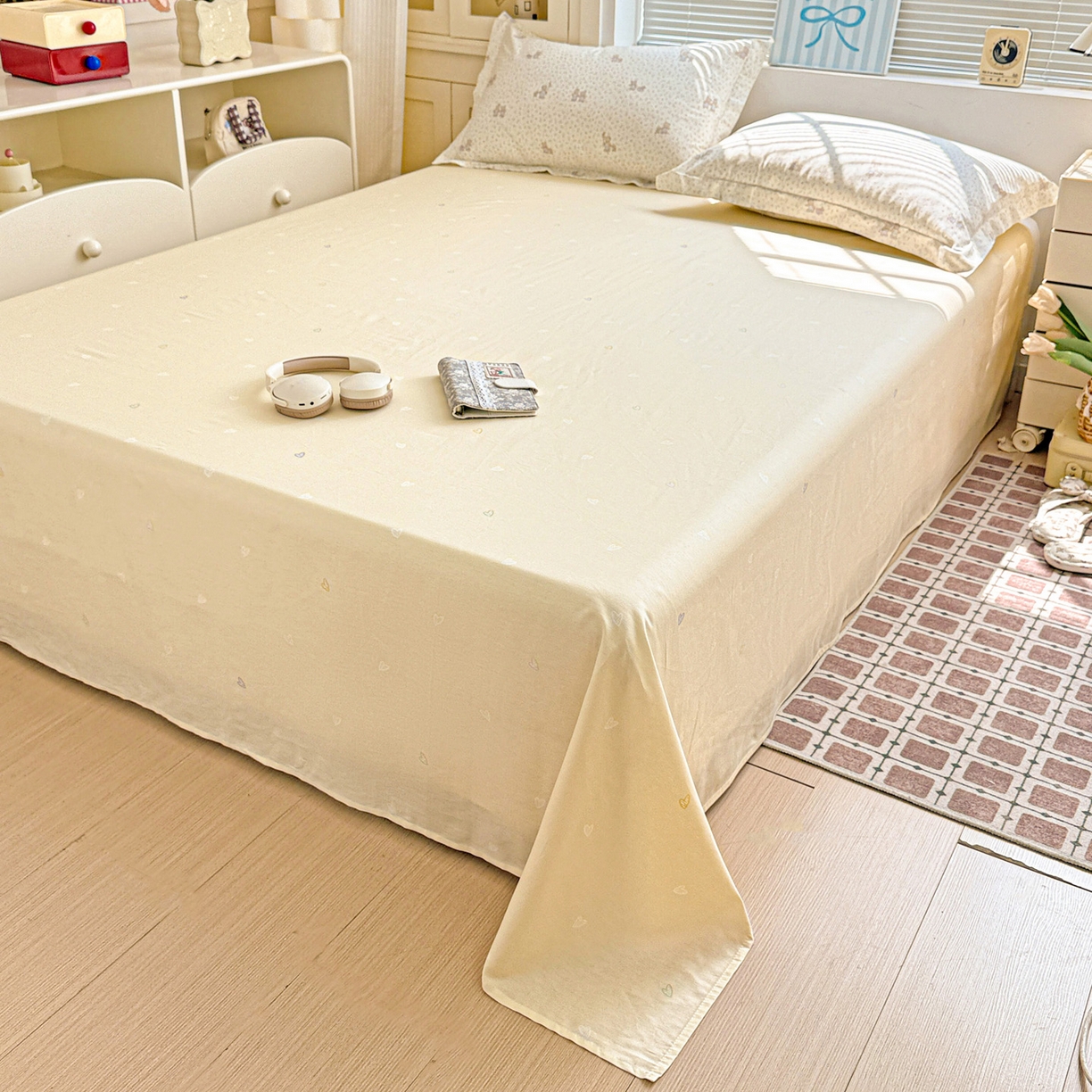 91家纺网 家纺一手货源 找家纺 董成龙家纺 2026春夏新款100%全棉纯棉印花四件套印花卡通系列三件套（喷气工艺） 蜜罐家族