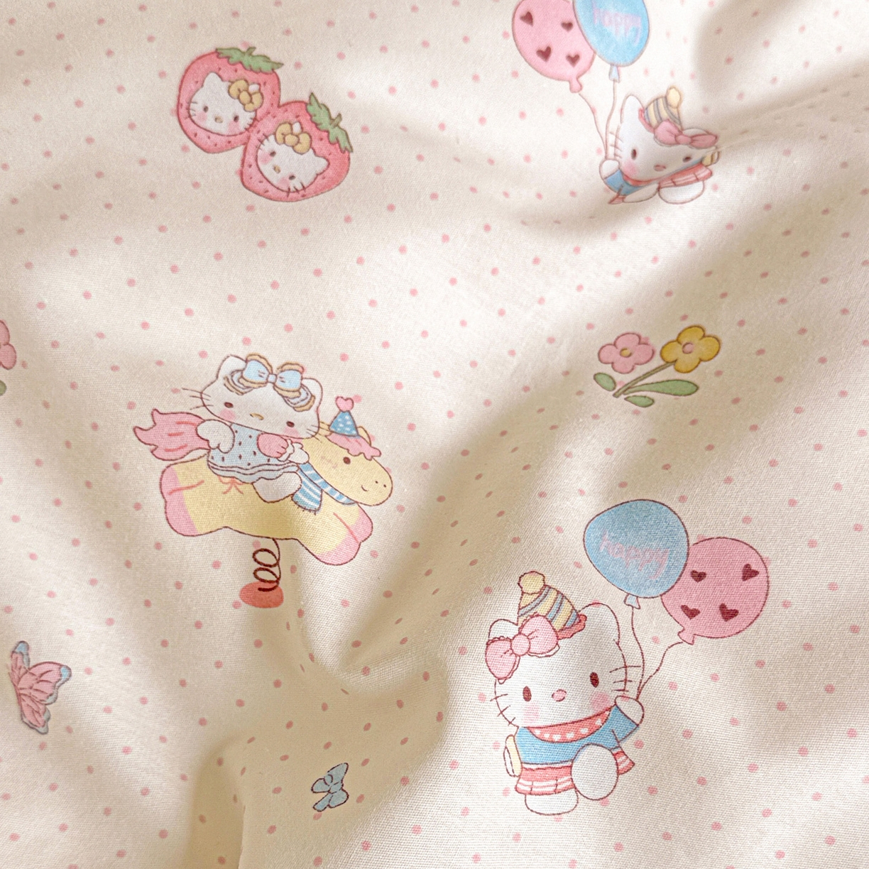 91家纺网 家纺一手货源 找家纺 董成龙家纺 2026春夏新款100%全棉纯棉印花四件套印花卡通系列三件套（喷气工艺） 甜梦团团