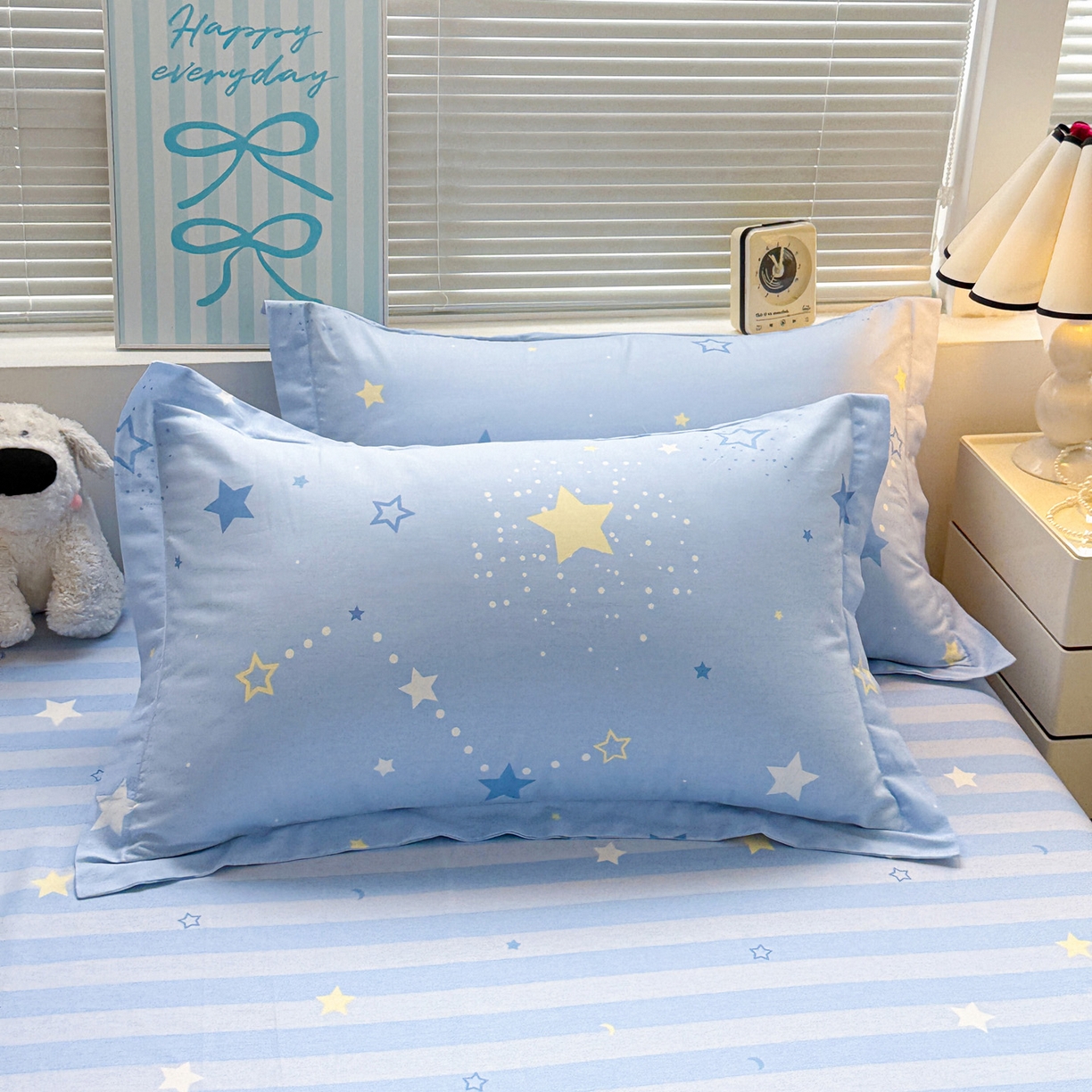 91家纺网 家纺一手货源 找家纺 董成龙家纺 2026春夏新款100%全棉纯棉印花四件套印花卡通系列三件套（喷气工艺） 五星集